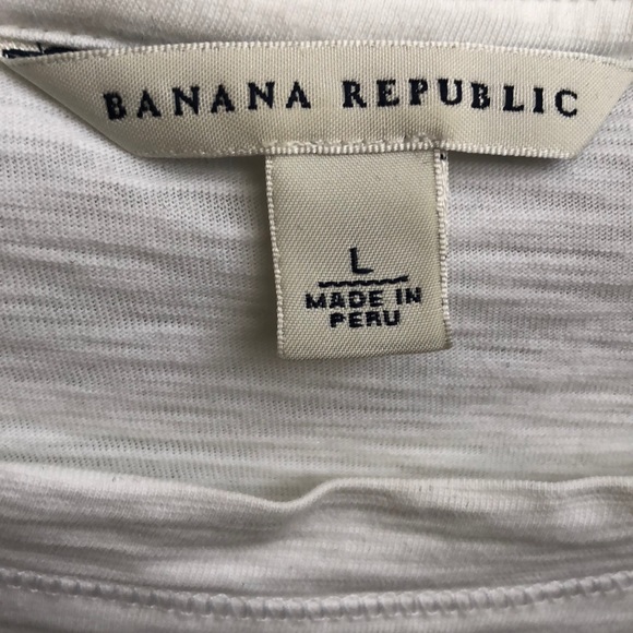 Banana Republic Striped Tee Size L - Picture 2 of 4